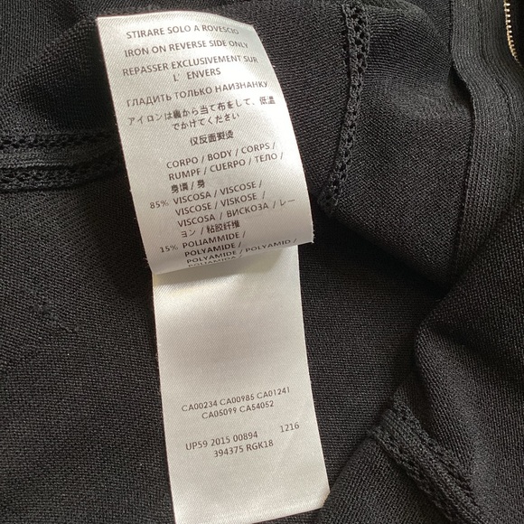 McQ by Alexander McQueen Peplum Jacket Black Blazer Top Shirt Hip Small Zip - Picture 9 of 10